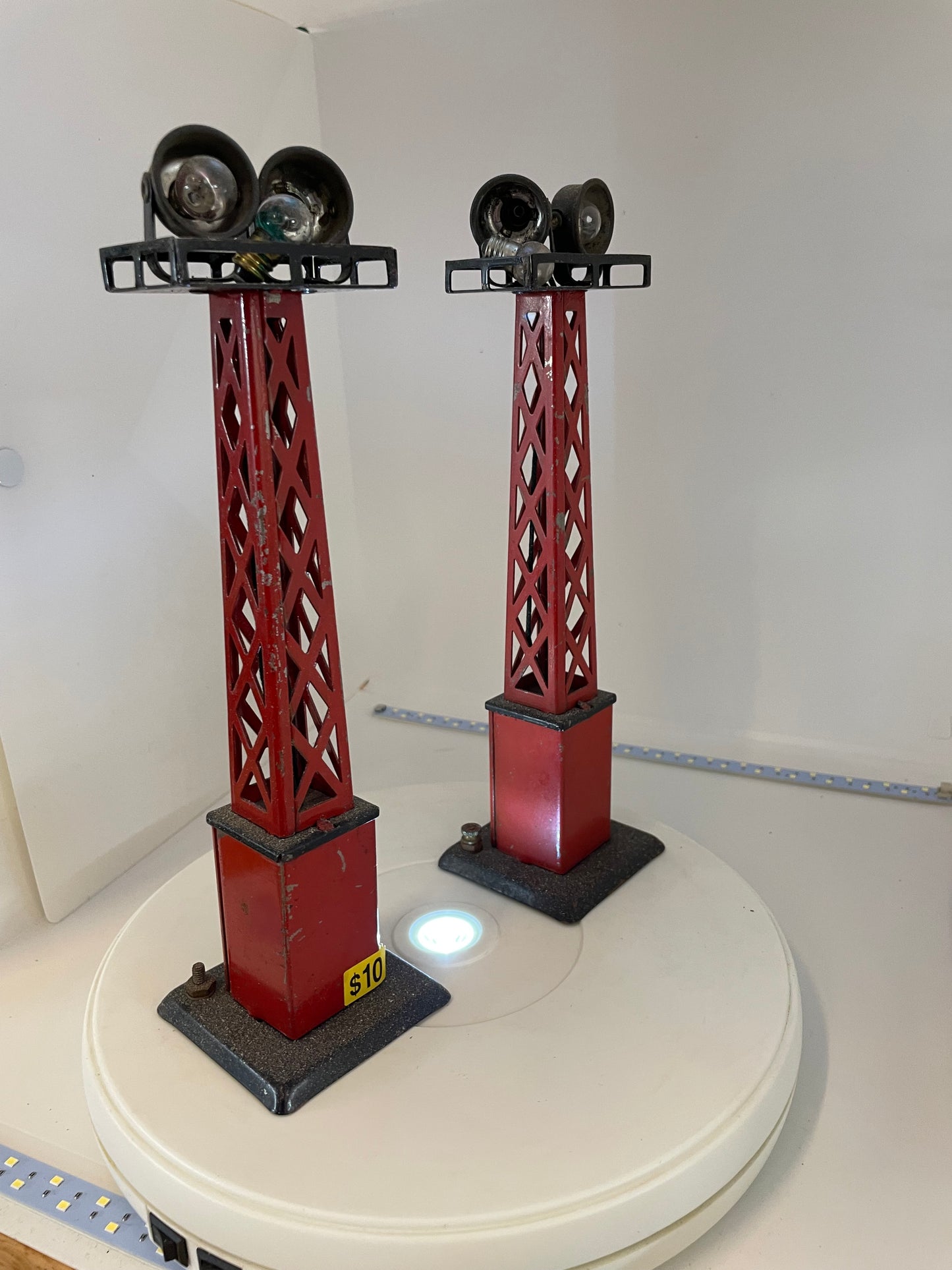 Tower Spotlights for model railroads ( Circa 1930's)