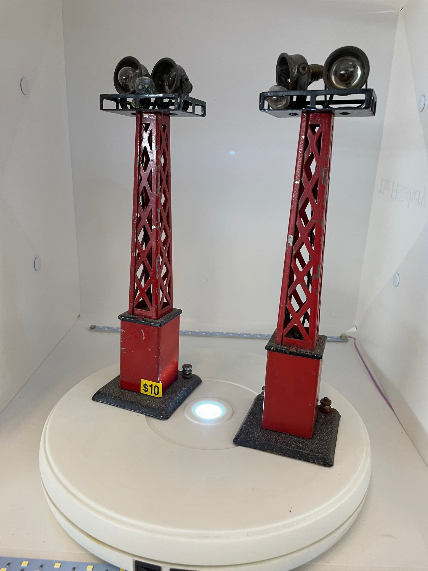 Tower Spotlights for model railroads ( Circa 1930's)